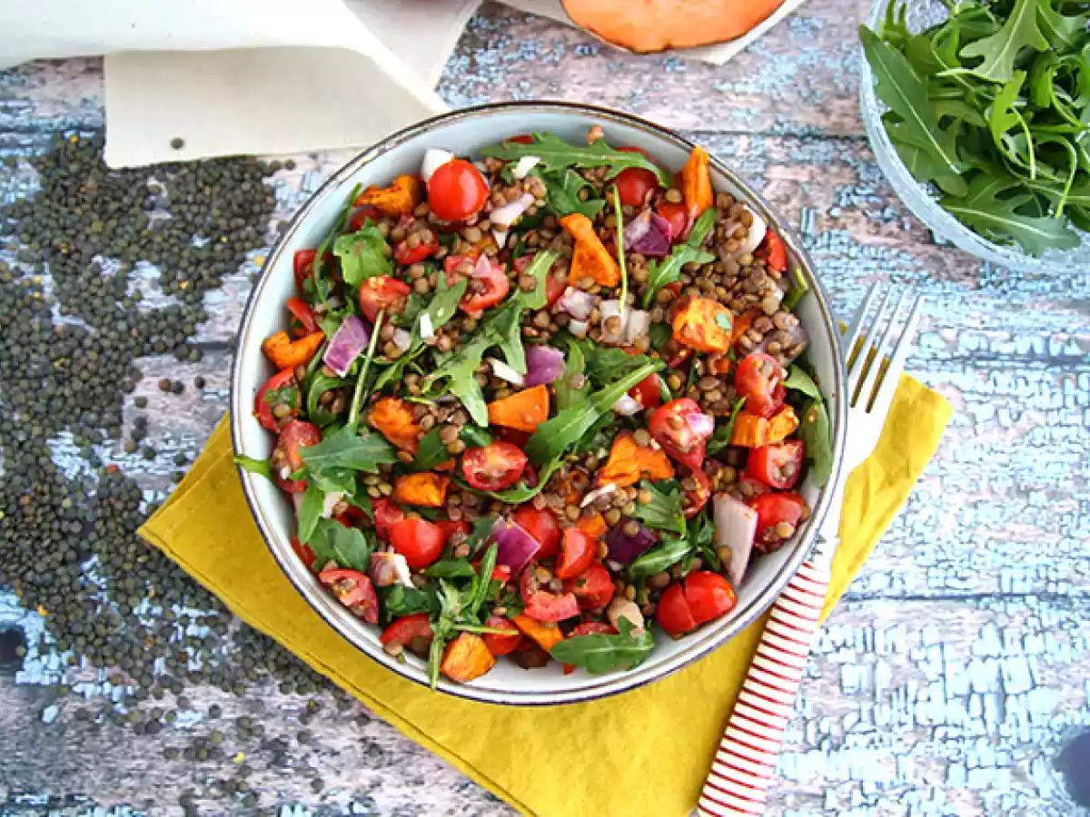 Salade de lentilles et patates douces - photo 2