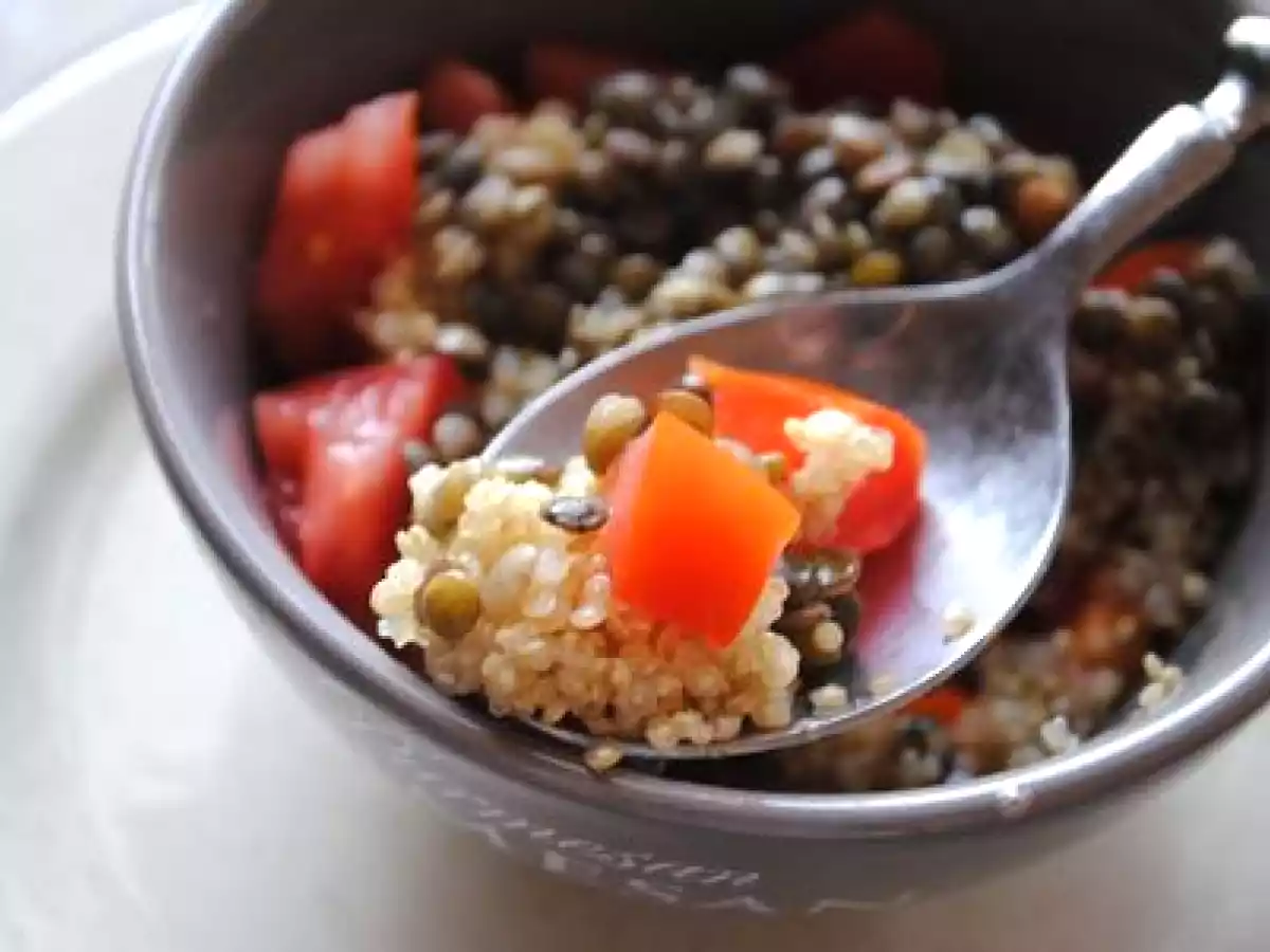 Salade de lentilles et quinoa