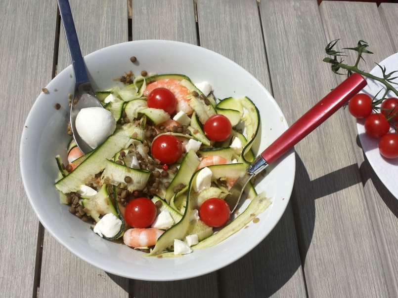 Salade de lentilles, tomates et mozzarella - photo 2