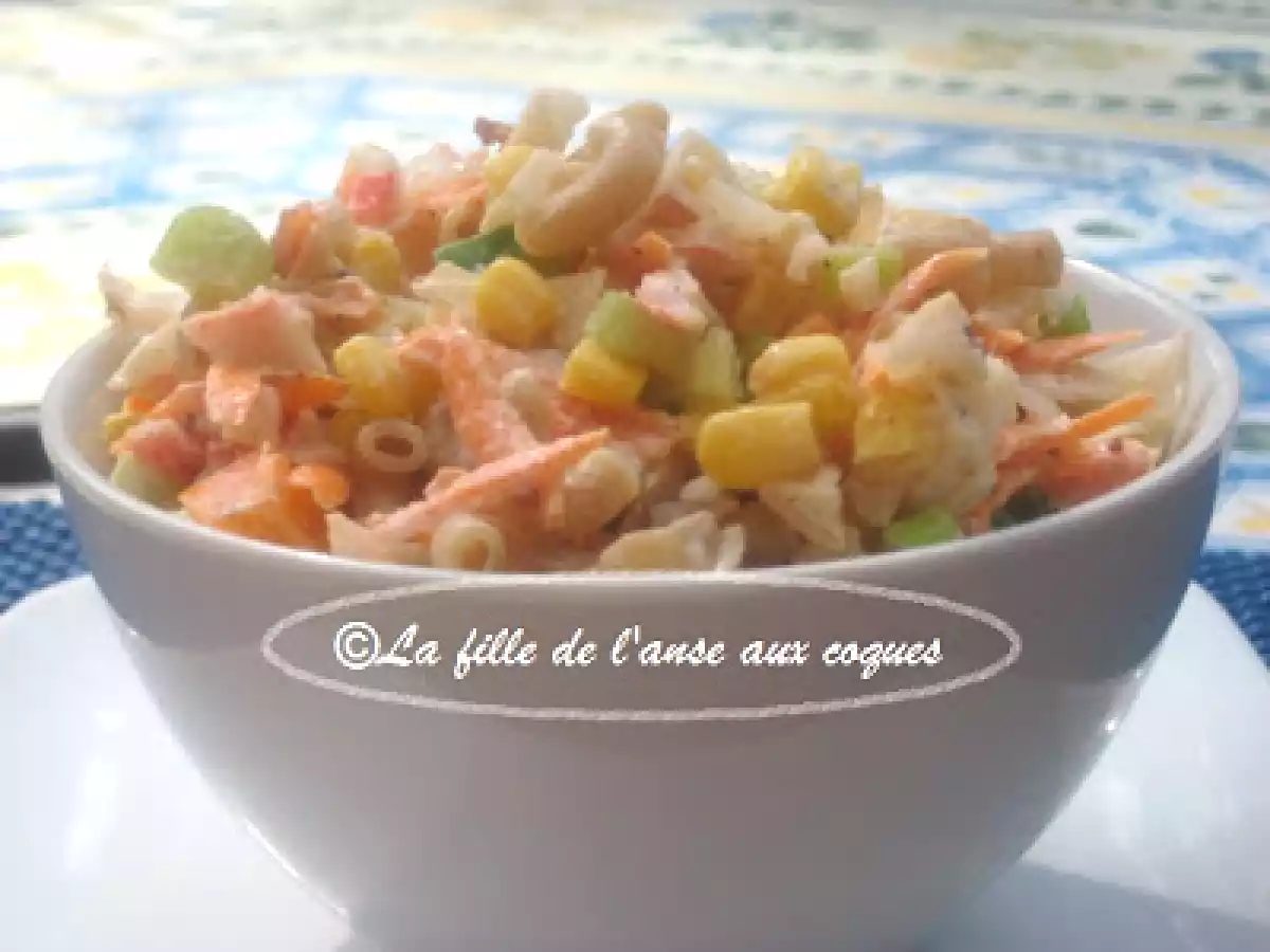 SALADE DE MACARONI AU GOBERGE