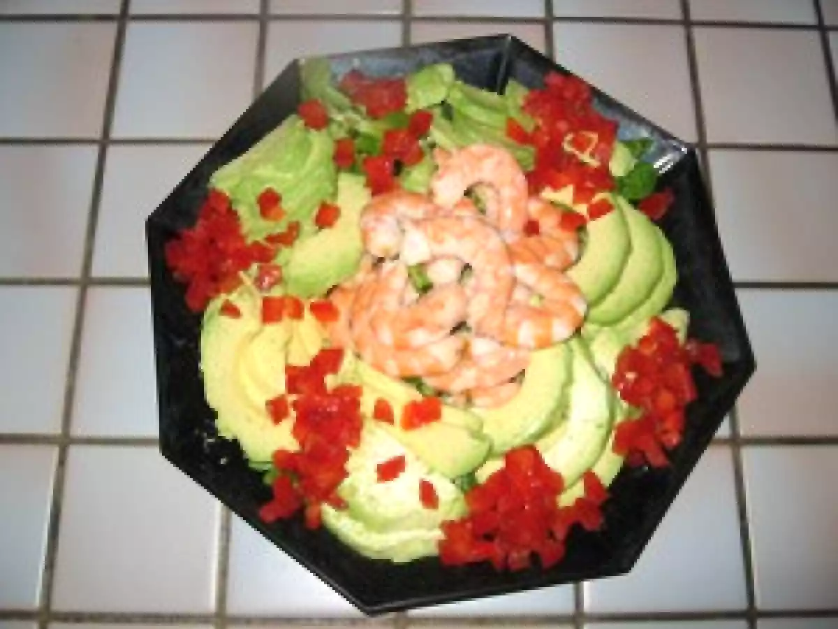 Salade de mâche à l'avocat et aux crevettes - photo 3
