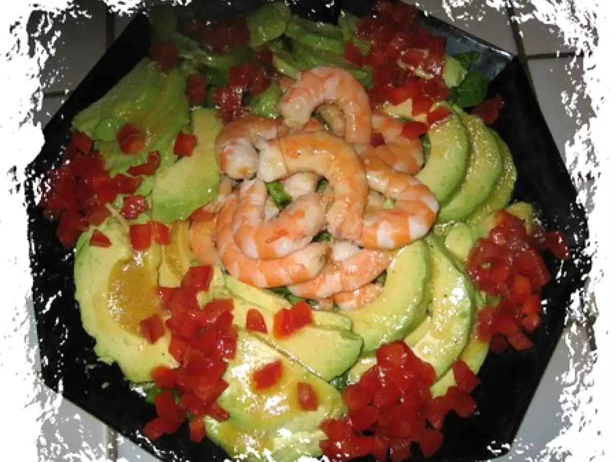 Salade de mâche à l'avocat et aux crevettes - photo 4