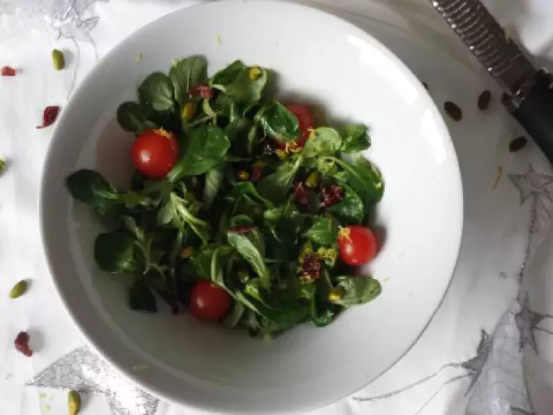 Salade de mâche aux cranberries et pistaches - photo 4