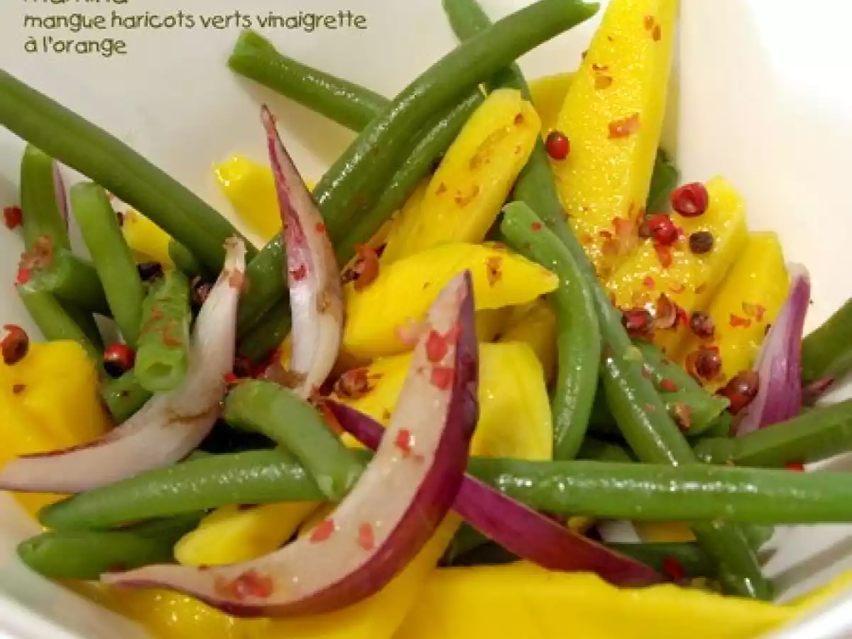 Salade de mangue au poivre rose et sa vinaigrette à l'orange - photo 2