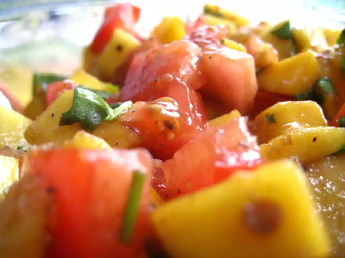 Salade de mangues et tomates du chef Gilles Hamel - photo 2