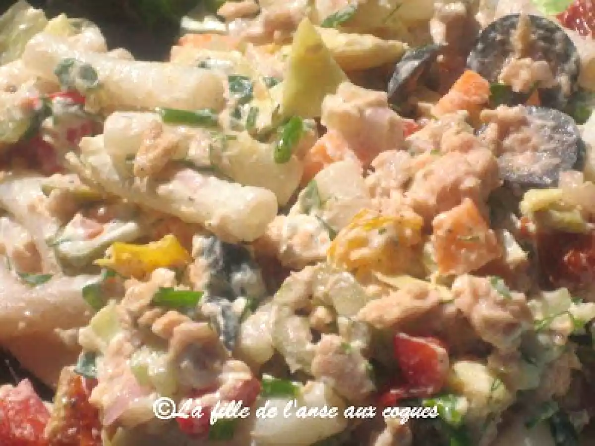 SALADE DE PÂTES AU QUINOA, AU SAUMON ET AUX LÉGUMES - photo 3