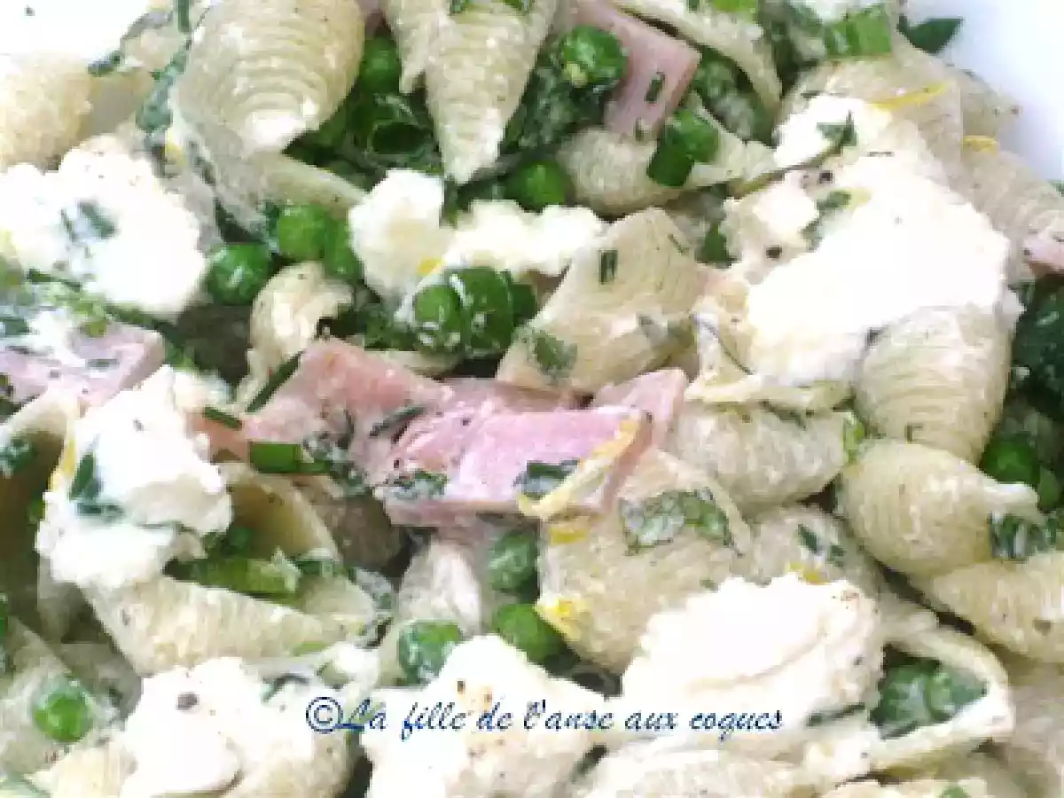 SALADE DE PÂTES AUX PETITS POIS ET À LA RICOTTA - photo 3