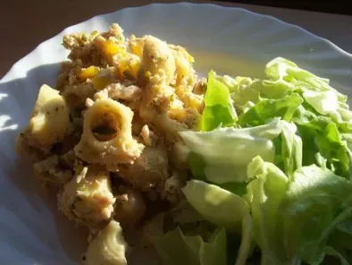 Salade de pâtes froides courgette - poulet