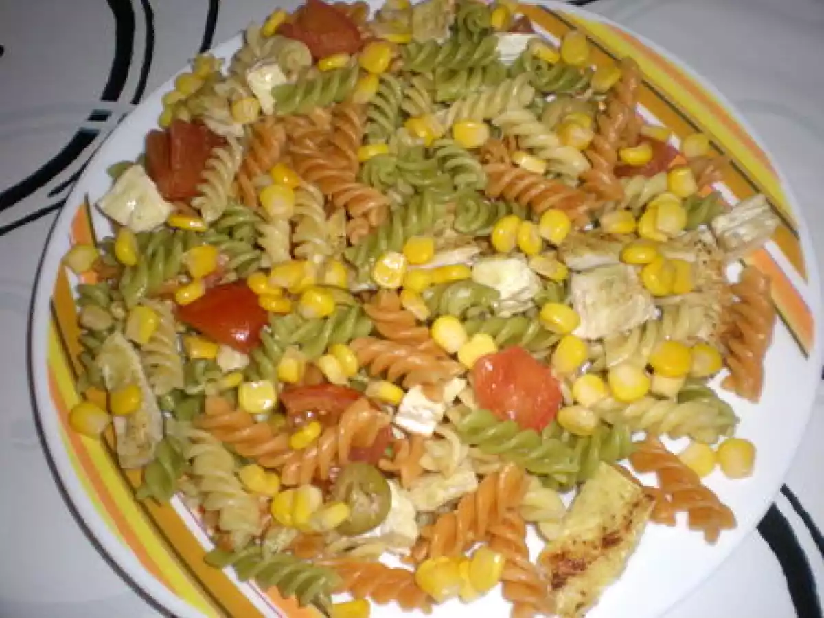 Salade de Pâtes Tricolores au Poulet