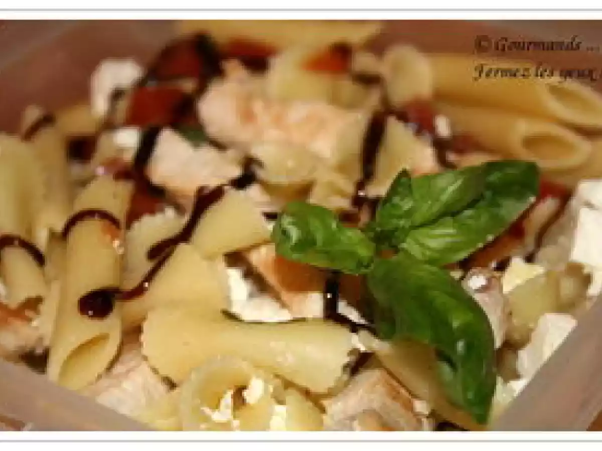 Salade de penne à la dinde et à la fete - photo 2