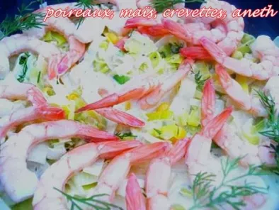 Salade de poireaux aux crevettes, photo 2