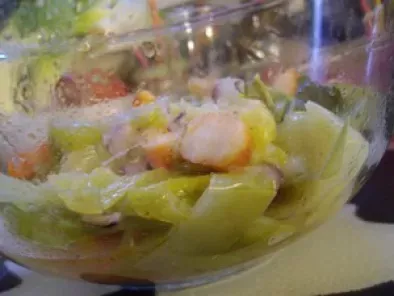 Salade de Poireaux aux Crevettes Tiger et Oignon Rouge - photo 3