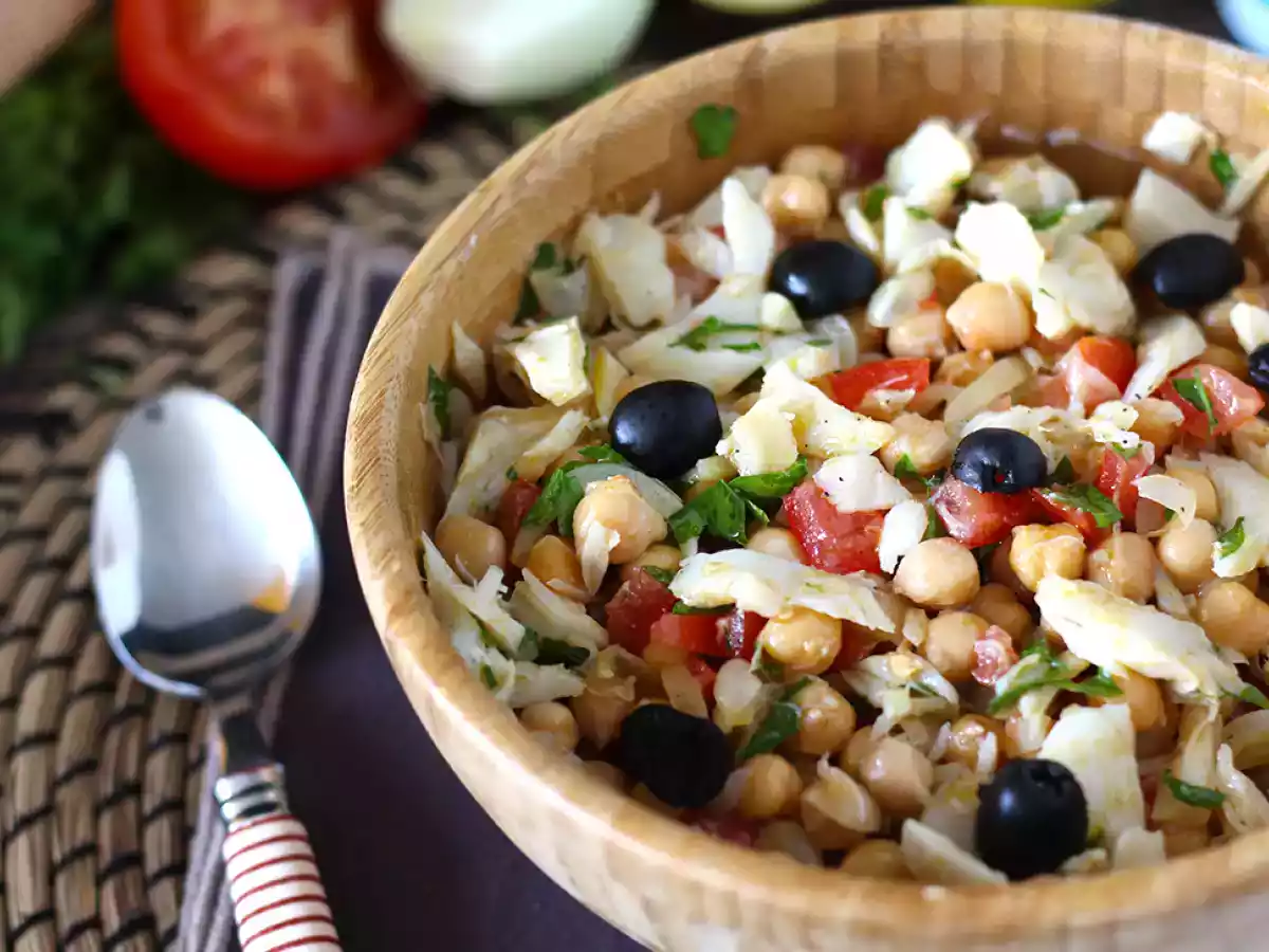 Salade de pois chiches à la morue - photo 2