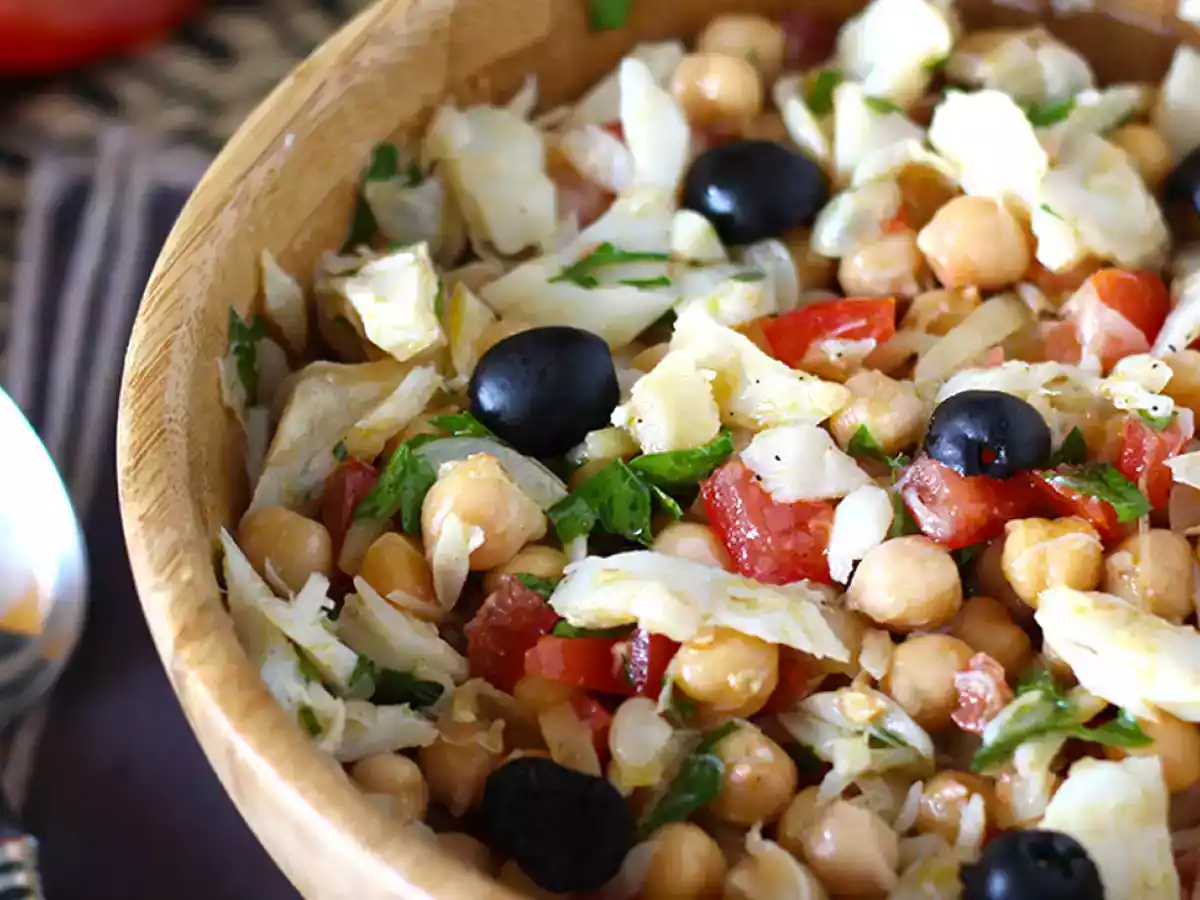 Salade de pois chiches à la morue - photo 3