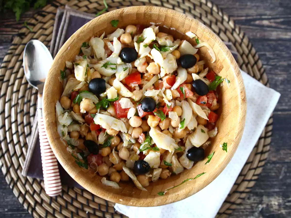 Salade de pois chiches à la morue - photo 4