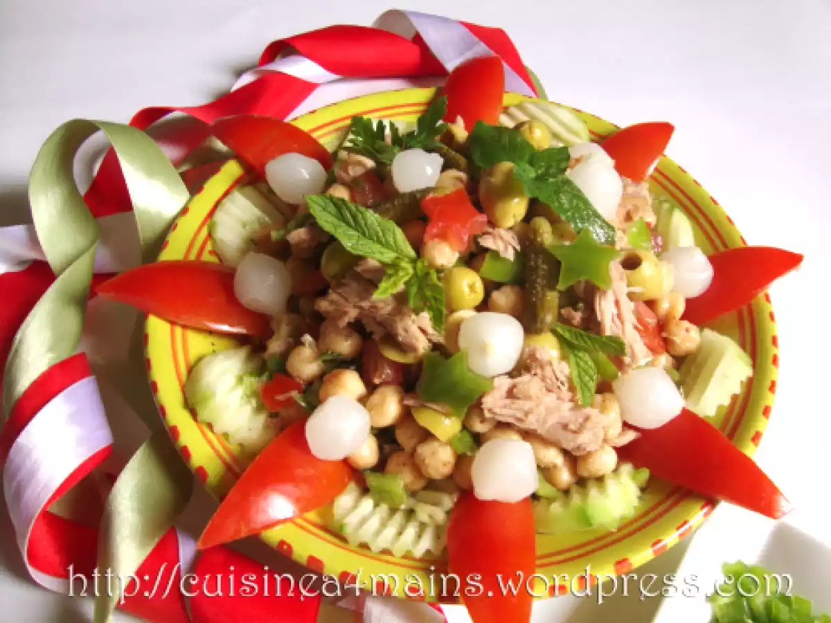 Salade de pois chiches féta et basilic - photo 2