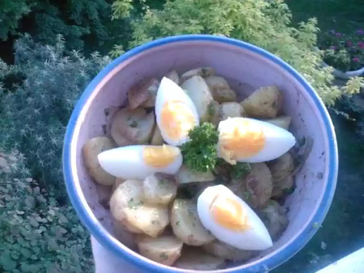 Salade de pomme de terre, oeuf, échalotte - photo 2