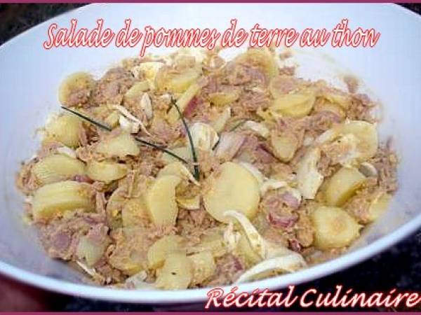 Salade de pommes de terre au thon