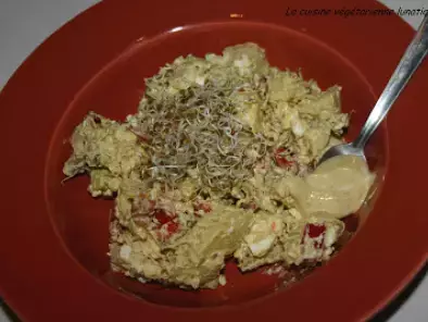 Salade de pommes de terre aux graines germées, sauce fromage blanc et curry - photo 2