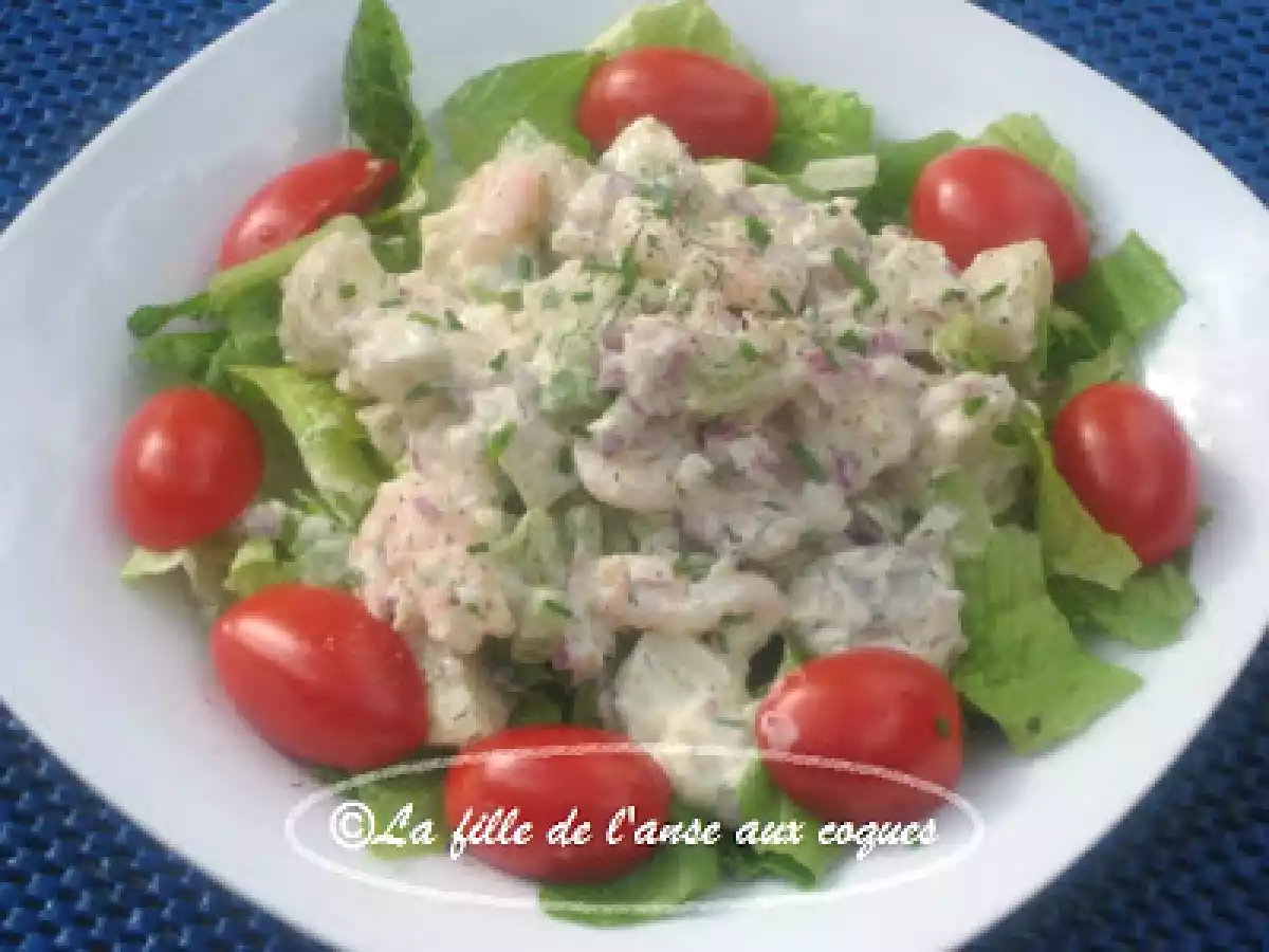 SALADE DE POMMES DE TERRE ET CREVETTES