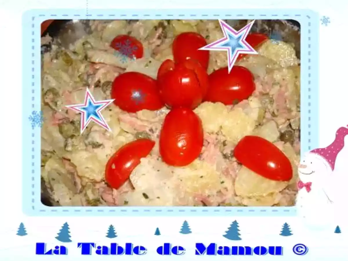 Salade de pommes de terre et topinambours