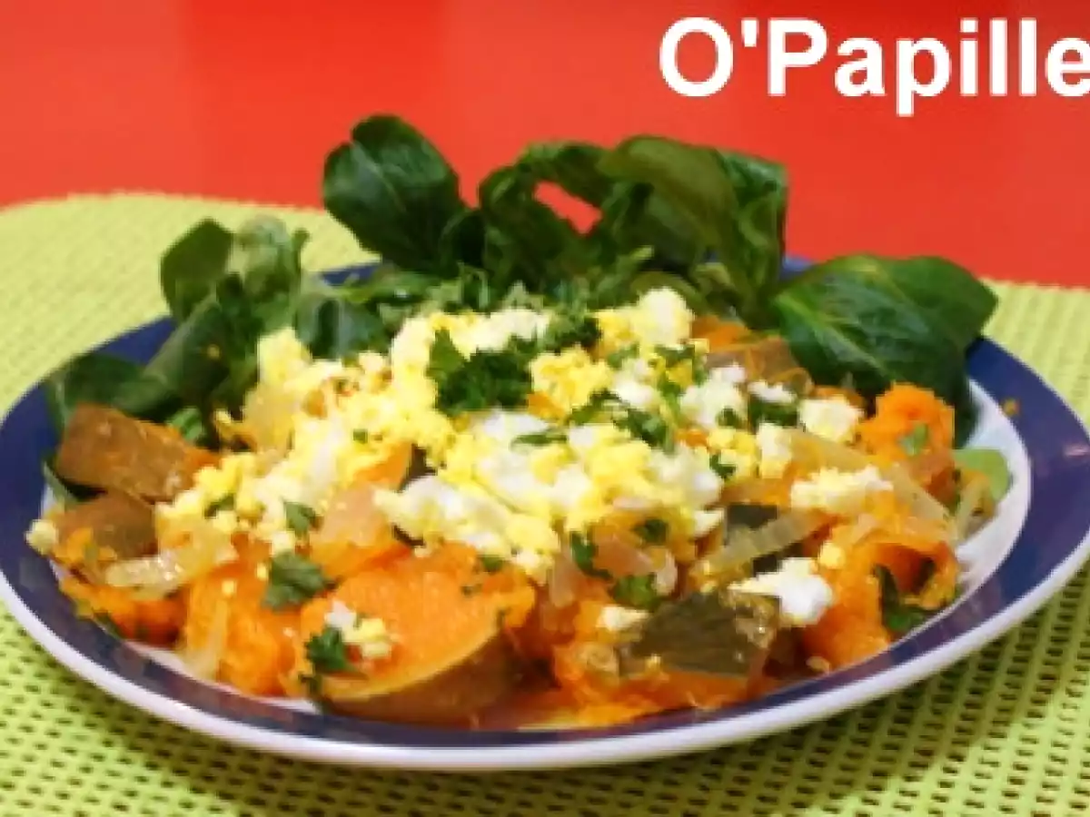 Salade de potiron et mâche