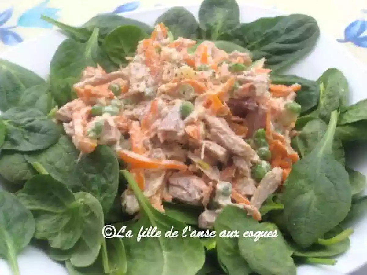 SALADE DE POULET À LA CHINOISE AVEC VINAIGRETTE CRÉMEUSE AU SOJA - photo 2