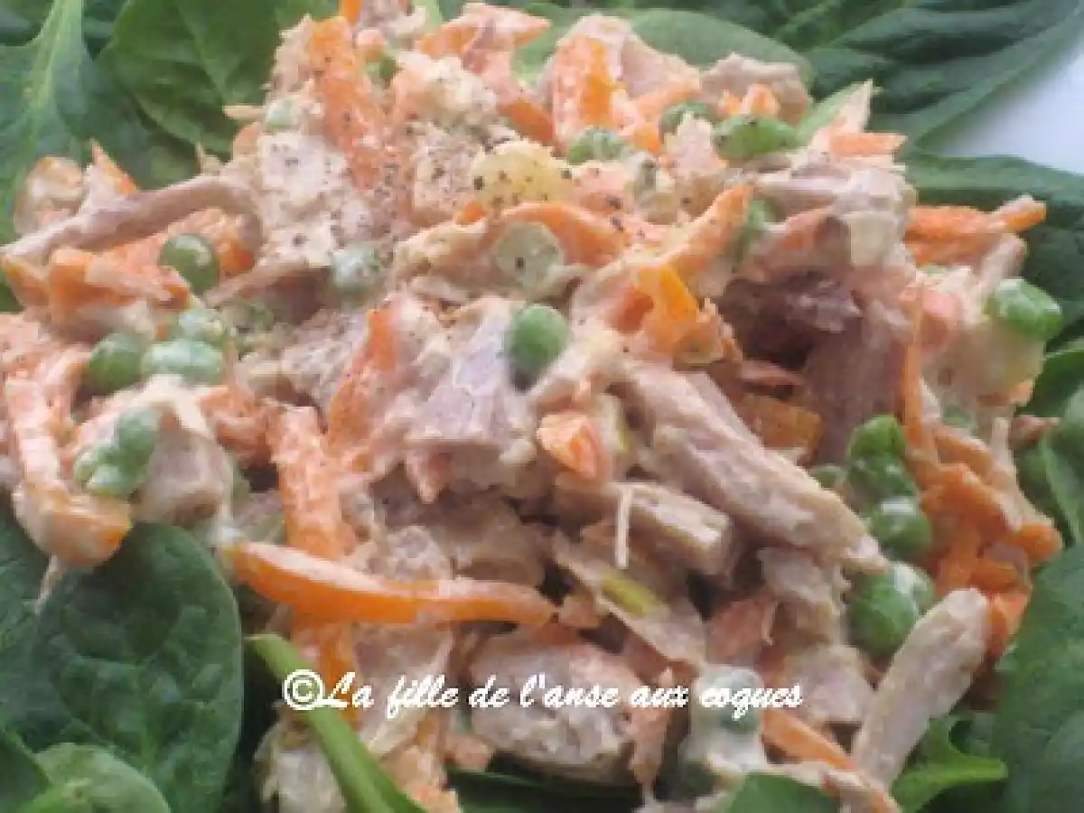 SALADE DE POULET À LA CHINOISE AVEC VINAIGRETTE CRÉMEUSE AU SOJA - photo 3