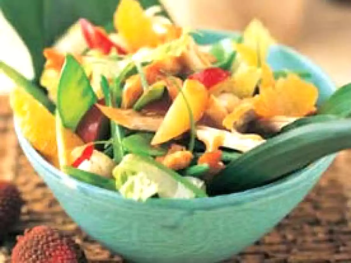 Salade de poulet estivale