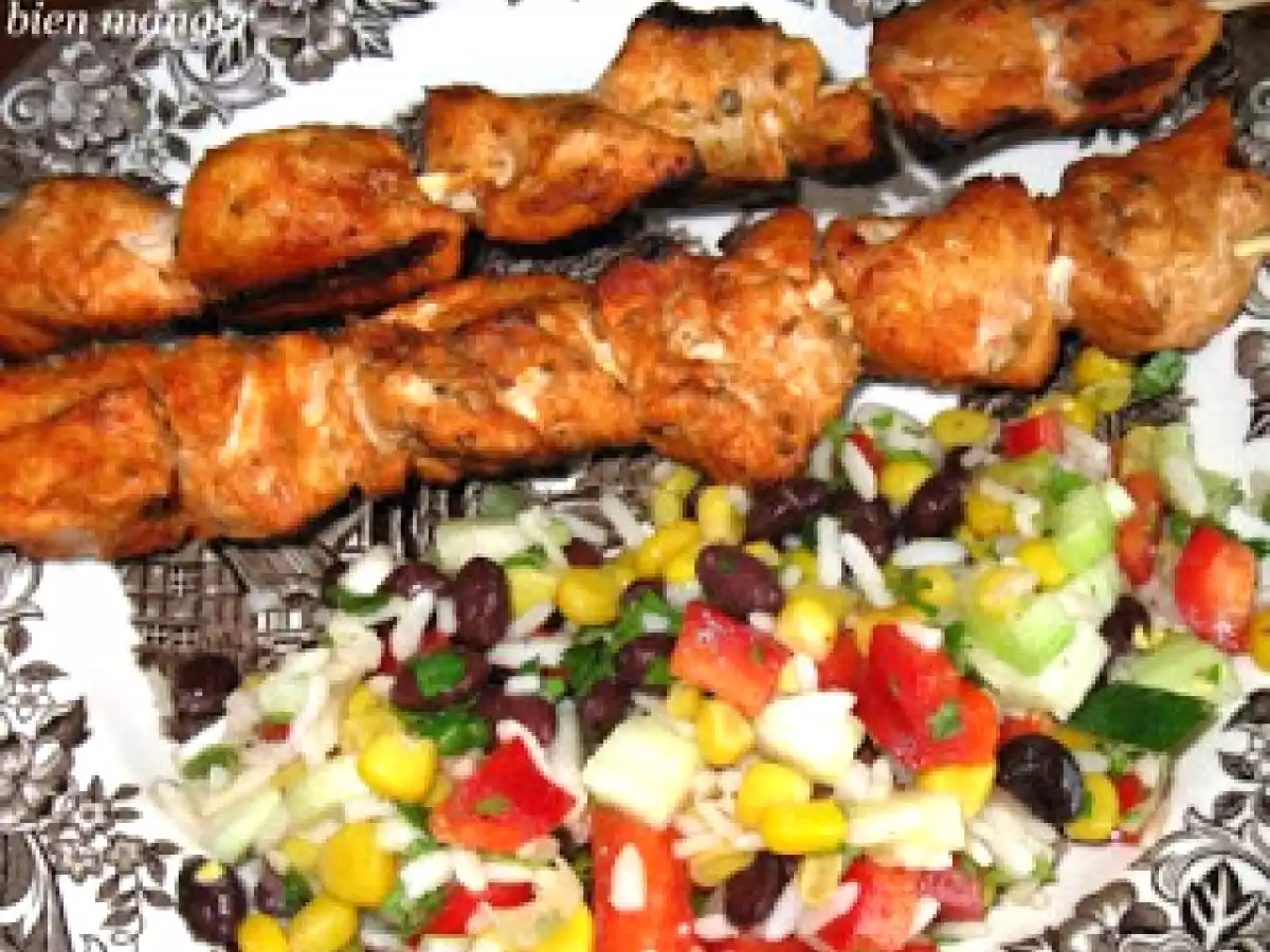 Salade de poulet grillé Tex Mex