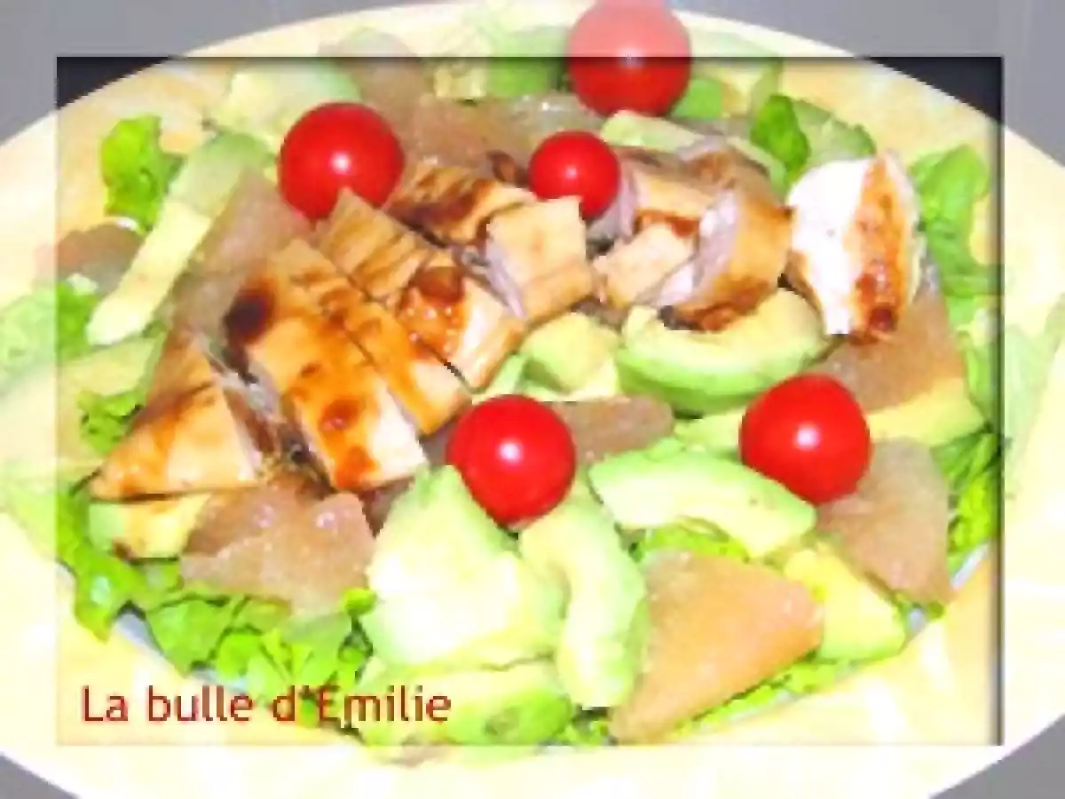 Salade de poulet mariné