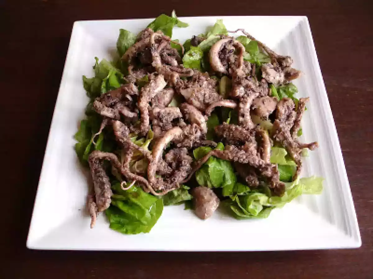 Salade de poulpe, ou le poulpe en salade.