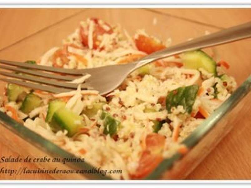 Salade de quinoa au crabe