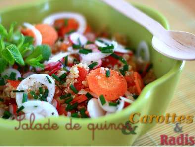 Salade de Quinoa aux carottes, radis et oignons nouveaux - photo 2