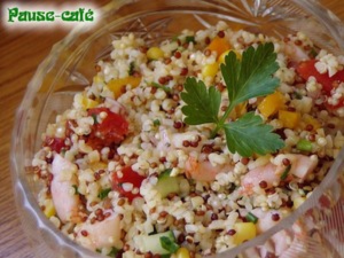 Salade De Quinoa Aux Crevettes Recette Ptitchef