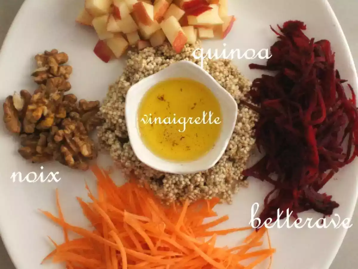Salade de quinoa cru