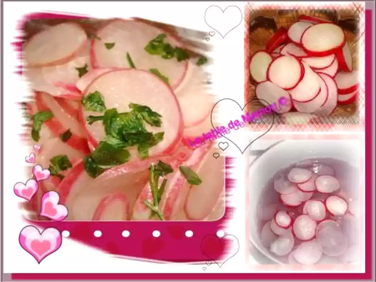 Salade de radis cuits