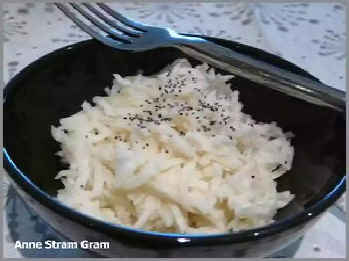 Salade de radis noir