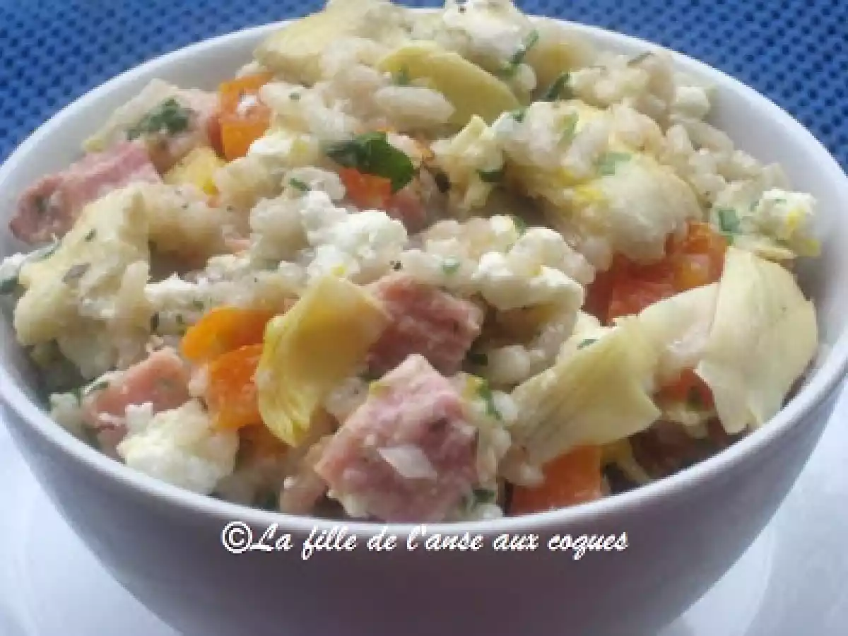 SALADE DE RISOTTO AU JAMBON ET AU CHÈVRE - photo 2