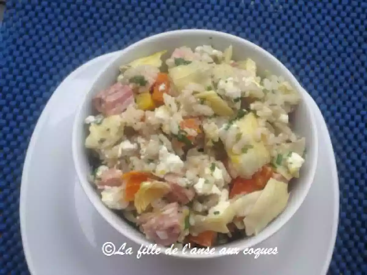 SALADE DE RISOTTO AU JAMBON ET AU CHÈVRE - photo 3