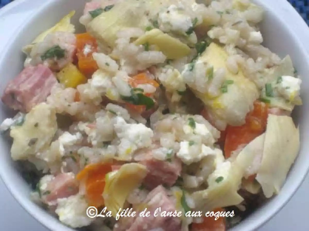 SALADE DE RISOTTO AU JAMBON ET AU CHÈVRE - photo 4