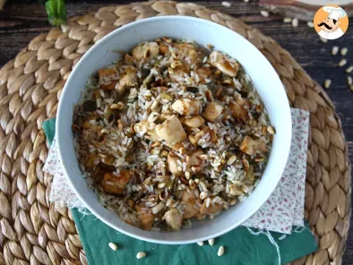 Salade de riz au poulet, courgette, pignons et vinaigre balsamique, photo 3