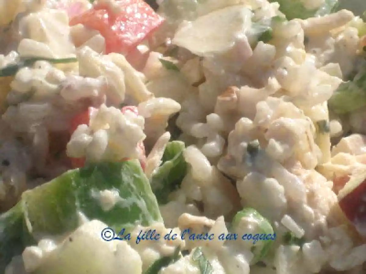 SALADE DE RIZ AU POULET, POMMES ET NOIX - photo 4