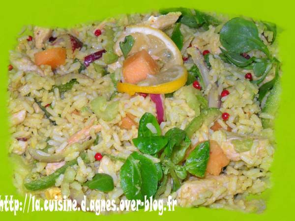 Salade de riz de Floride à l'avocat