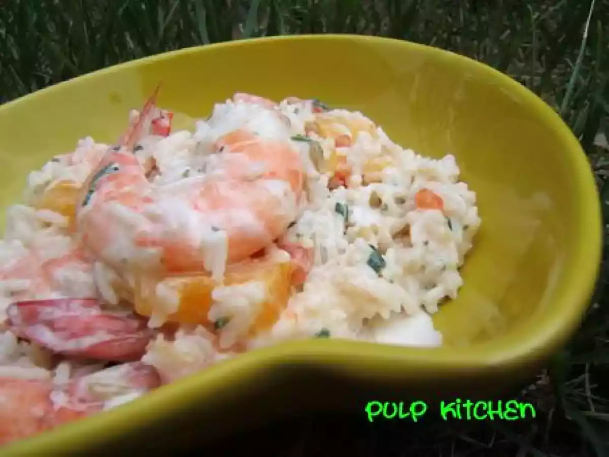Salade de riz et de crevettes au lait de coco - photo 2