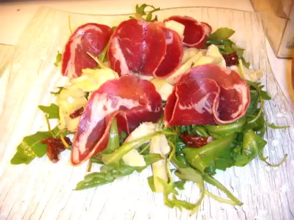 Salade de roquette aux accents d'Italie