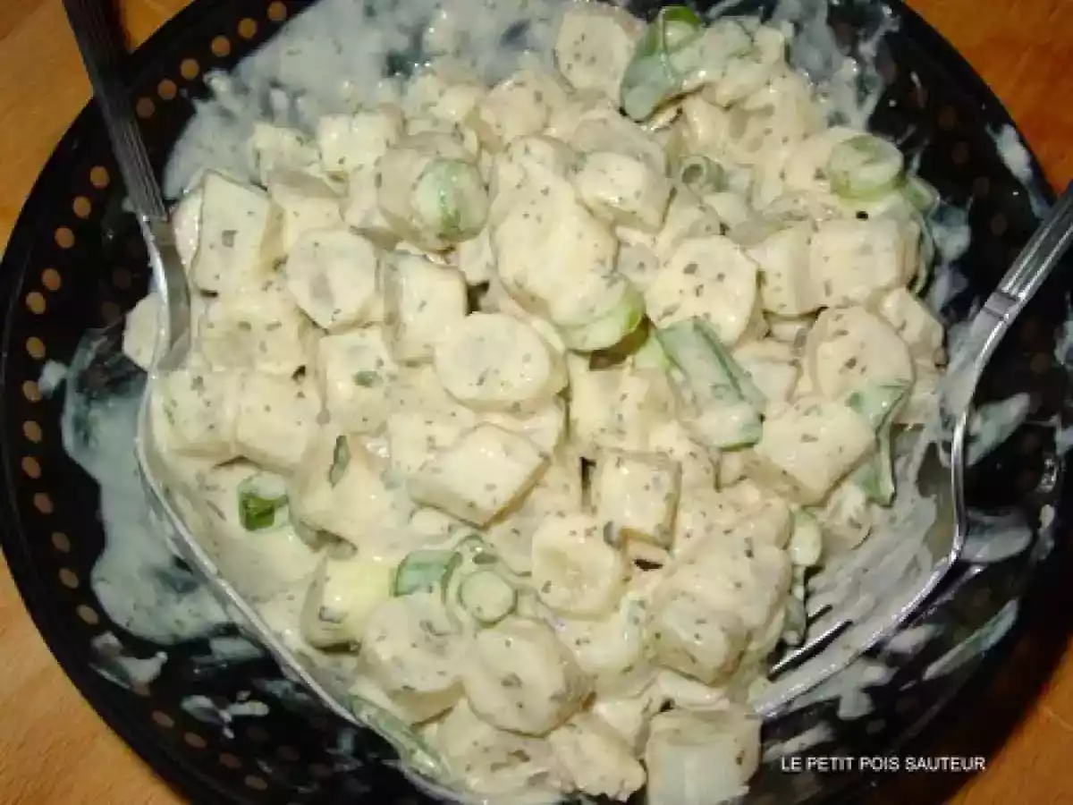 Salade de salsifis à la crème de sésame