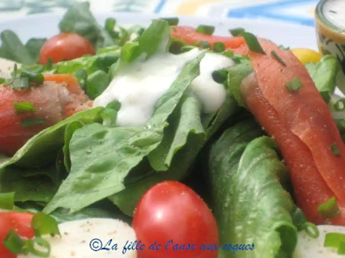 SALADE DE SAUMON FUMÉ ET FROMAGE BLANC - photo 3