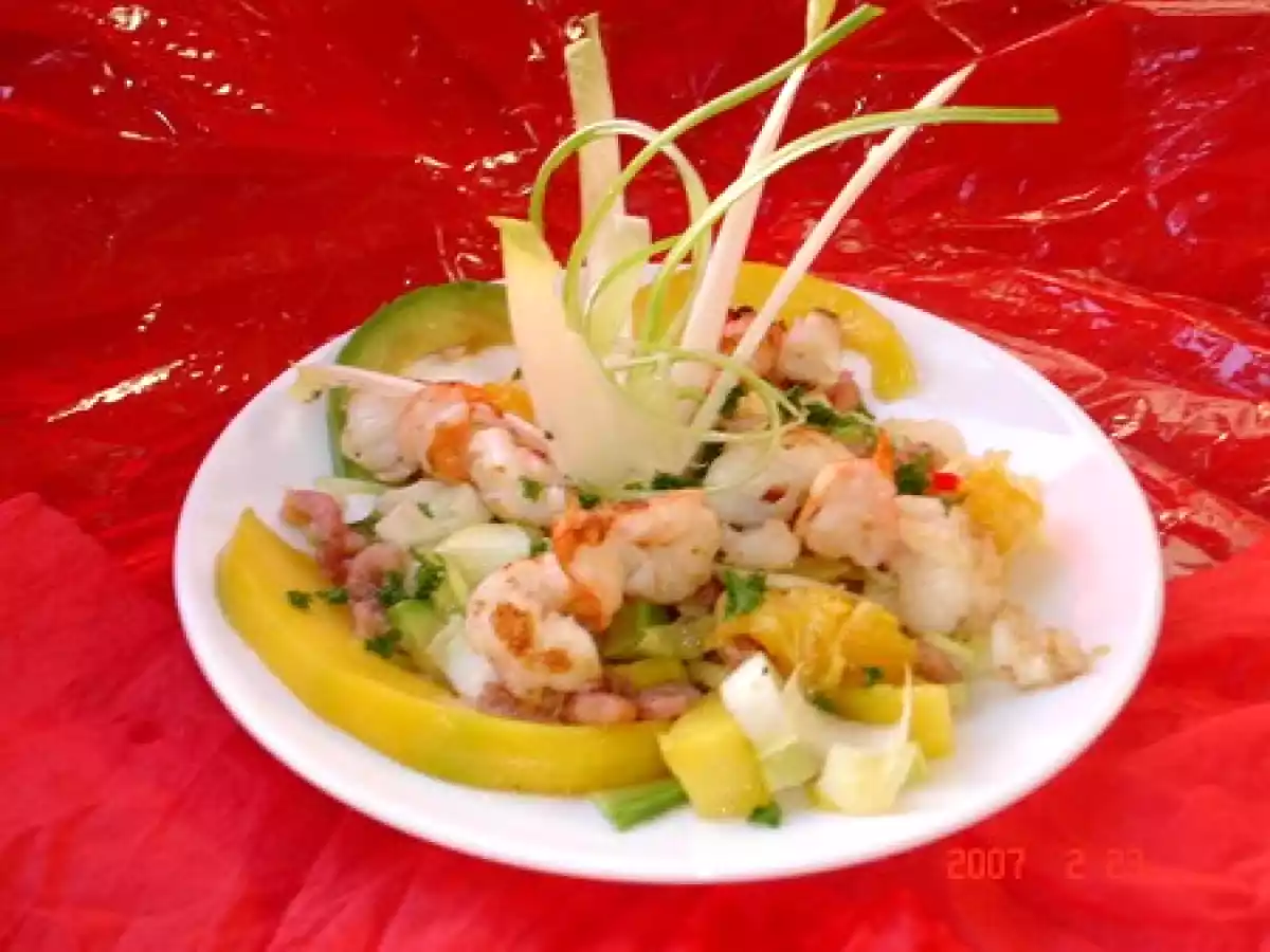 Salade de scampis à la mangue ( light!!) - photo 2