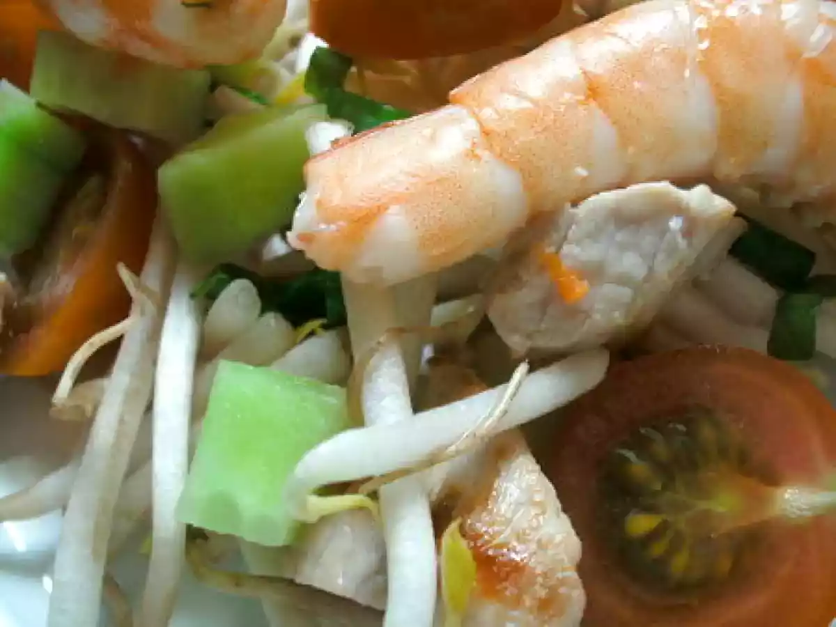 Salade de soja frais